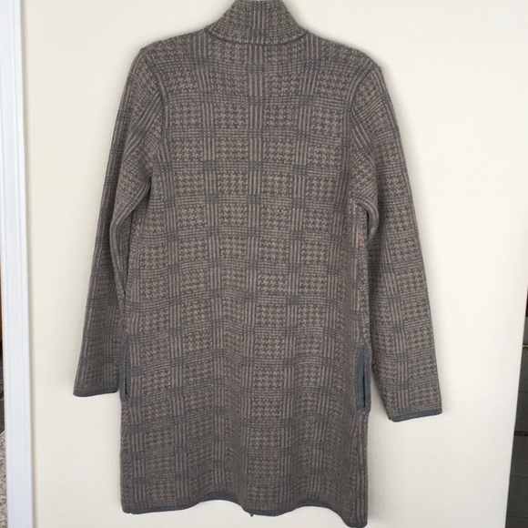 Italian Wool Blend Sweater Coat - Picture 2 of 4